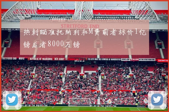 热刺瞄准托纳利和M费前者标价1亿镑后者8000万镑